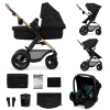 KinderKraft KINDERKRAFT Kočík kombinovaný Moov 2 Air 3v1 Pure Black