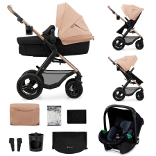 KinderKraft KINDERKRAFT Kočík kombinovaný Moov 2 Air 3v1 Sand Beige babakocsi