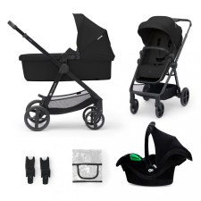 KinderKraft Kočík kombinovaný 3v1 Newly Classic black + Mink PRO babakocsi
