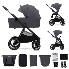  KINDERKRAFT Kombinált babakocsi Nea 2 2in1 Dark Grey babakocsi
