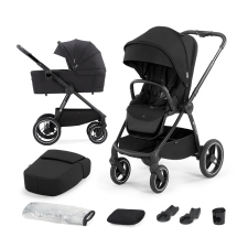 KinderKraft Nea prémium 2in1 kombinált babakocsi kiegészítőkkel, Midnight Black (INGYENES SZÁLLÍTÁS!) babakocsi