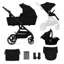 KinderKraft Yoxi 3in1 kombinált babakocsi + MINK Pro. Pure Black (INGYENES SZÁLLÍTÁS!) babakocsi