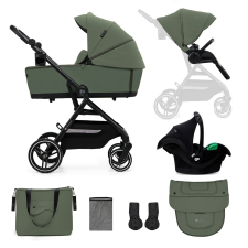 KinderKraft Yoxi 3in1 kombinált babakocsi Mystic Green (INGYENES SZÁLLÍTÁS!) babakocsi