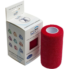 Kine-MAX Cohesive Elastic Bandage 10cm × 4,5m, piros gyógyászati segédeszköz