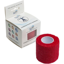 Kine-MAX Cohesive Elastic Bandage 5 cm × 4,5 m, piros gyógyászati segédeszköz