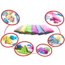 Kinetic Sand 2 kg-os dobozban, kék formák homokozójáték