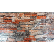 KING 5 Darab Öntapadós 3d Ódon Tégla Fal Hatású Dekor Falmatrica Tapéta tapéta, díszléc és más dekoráció