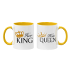  King &amp; Queen - Páros Színes Bögre (2db)