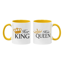  King &amp; Queen - Páros Színes Bögre (2db) bögrék, csészék