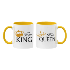 King & Queen - Páros Színes Bögre (2db) bögrék, csészék