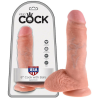  King Cock 8 herés dildó (20 cm) - natúr