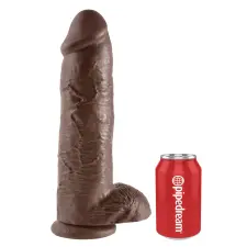 King Cock Big Dildo King Cock 26 x 7,8 cm barna műpénisz, dildó