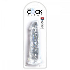 King Cock Clear 8&quot; dildó (20 cm) műpénisz, dildó