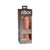 King Cock Elite 8 - tapadótalpas, élethű dildó (20cm) - natúr