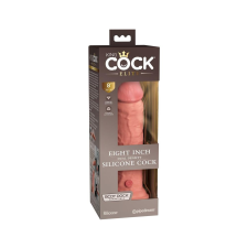 King Cock Elite 8 - tapadótalpas, élethű dildó (20cm) - natúr műpénisz, dildó