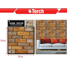 KING Dombornyomott Tapéta Fa Tégla Mintás Mosható Öntapadós PVC Anyagból tapéta, díszléc és más dekoráció