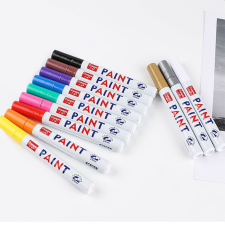KING GARL Lakkmarker 2-3mm, kerek ezüst filctoll, marker