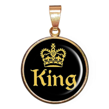 KING KING – CARSTON Elegant medál lánccal vagy kulcstartóval medál