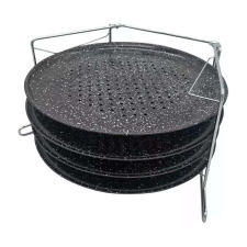 Kinghoff 5 részes pizzaforma tapadásmentes bevonattal - Ø32 cm (KH-1553) edény