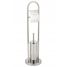 Kinghoff KH-3221 WC Papír Tartó és WC Kefe Állvány - Króm (KH-3221) takarító és háztartási eszköz