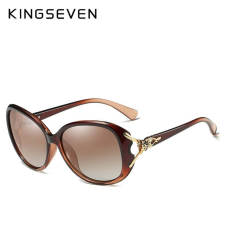 Kingseven Kingseven barna női napszemüveg, polarizált, arany macskamintával