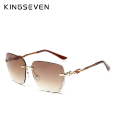Kingseven KINGSEVEN keret nélküli színátmenetes polarizált női napszemüveg, barna
