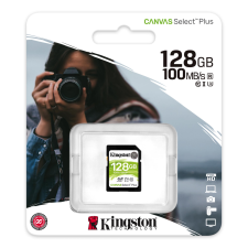 Kingston 128GB Canvas Select Plus SDXC UHS-I CL10 memóriakártya memóriakártya