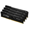 Kingston 128GB Fury Beast Black DDR4 RAM KIT (4x32GB) (KF436C18BBK4/128)