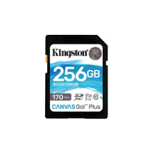 Kingston 256gb sd canvas go plus (sdxc class 10 uhs-i u3) (sdg3/256gb) memória kártya memóriakártya