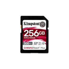 Kingston 256GB SD Canvas React Plus (SDXC Class 10 UHS-II U3) (SDR2/256GB) memóriakártya memóriakártya