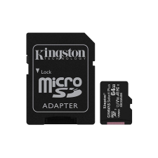 Kingston 2x64GB Canvas Select Plus microSDXC UHS-I CL10 memóriakártya + Adapter memóriakártya