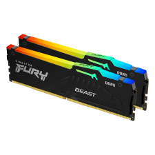 Kingston 32GB / 6400 Fury Beast RGB Black (Intel XMP) DDR5 RAM KIT (2x16GB) (KF564C32BBAK2-32) memória (ram)
