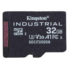 Kingston 32GB microSDHC Class 10 CL10 U3 V30 A1 Industrial adapter nélkül memóriakártya