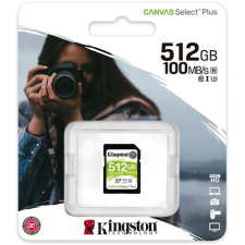 Kingston 512GB Canvas Select Plus Class 10 UHS-1 SDXC memóriakártya memóriakártya