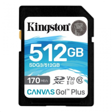 Kingston 512GB SDXC Kingston Canvas Go! Plus UHS-I U3 V30 (SDG3/512GB) memóriakártya