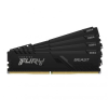 Kingston 64GB 3200MHz DDR4 RAM Kingston Fury Beast Black CL16 (4x16GB) (KF432C16BBK4/64) (KF432C16BBK4/64) - Memória