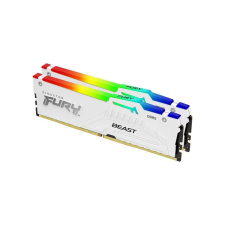 Kingston 64GB / 6400 HyperX Fury RGB White DDR5 RAM (2x32GB) memória (ram)