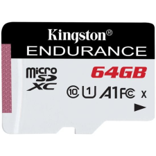Kingston 64GB microSDXC High Endurance Class10 A1 UHS-I adapter nélkül memóriakártya