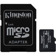 Kingston 8GB microSDHC CL10 A1 Industrial + adapterrel memóriakártya