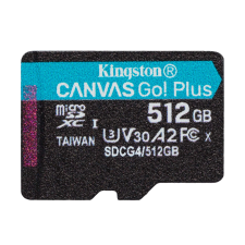 Kingston Canvas Go! Plus 512GB MicroSDXC 160 MB/s SDCG4/512GBSP memóriakártya