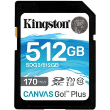 Kingston Canvas Go! Plus SDXC 512GB + SD adapter memóriakártya