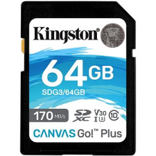 Kingston Canvas Go! Plus SDXC 64GB + SD adapter memóriakártya
