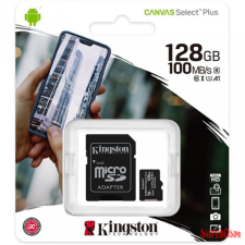 Kingston Canvas Select Plus MicroSDHC 128GB, C10 memóriakártya