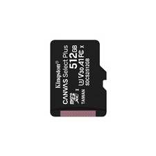 Kingston Canvas Select Plus MicroSDXC memóriakártya, 512GB, 100R A1 C10 memóriakártya