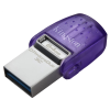 Kingston DataTraveler MicroDuo 3C 64GB USB 3.0 + USB 3.0 Type C Lila