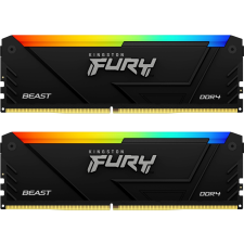 Kingston fury beast rgb 2x16gb 3200mhz ddr4 memória (kf432c16bb2ak2/32) memória (ram)