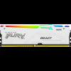 Kingston Fury Beast RGB DDR5 memória 6000MHz CL36 16GB AMD Expo fehér (KF560C36BWE2A-16)