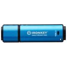 Kingston IronKey Vault Privacy 50C 128GB USB 3.0 Type C Kék pendrive