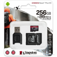 Kingston King 256GB Canvas React Plus UHS-II U3 V90,mkártya memóriakártya