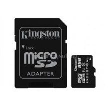 Kingston Memóriakártya MicroSDHC 8GB CLASS 10 UHS-I Industrial Temp + Adapter (SDCIT/8GB) tablet kellék